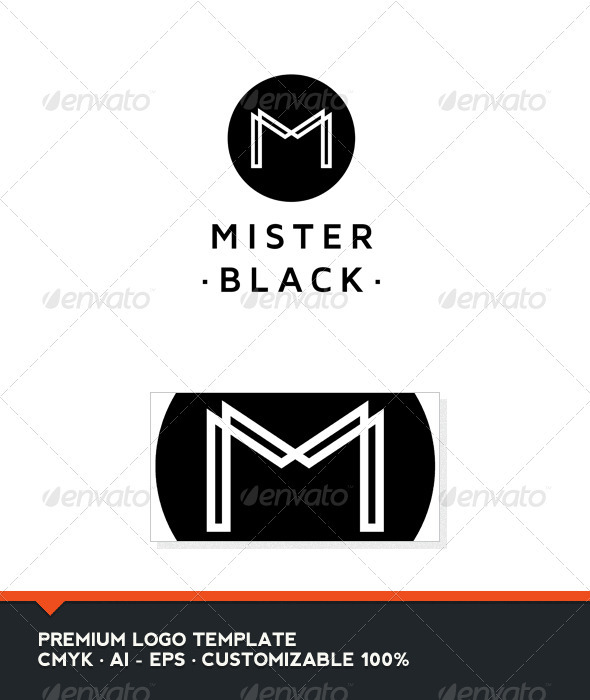 GraphicRiver Mister Black Letter M Logo Tempate 3399704 GraphicRiver Mister Black Letter M Logo Tempate 3399704