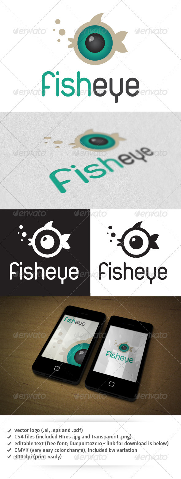 Fisheye Logo - Animals Logo Templates