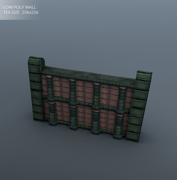 3DOcean Low poly wall 3404285 3DOcean Low poly wall 3404285