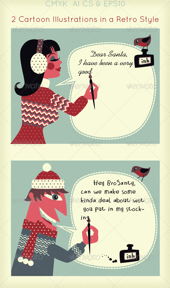 GraphicRiver Writing a Letter to Santa; Winter Message 3406796 GraphicRiver Writing a Letter to Santa; Winter Message 3406796