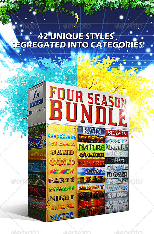 GraphicRiver Four Season Styles BUNDLE 3406840 GraphicRiver Four Season Styles BUNDLE 3406840