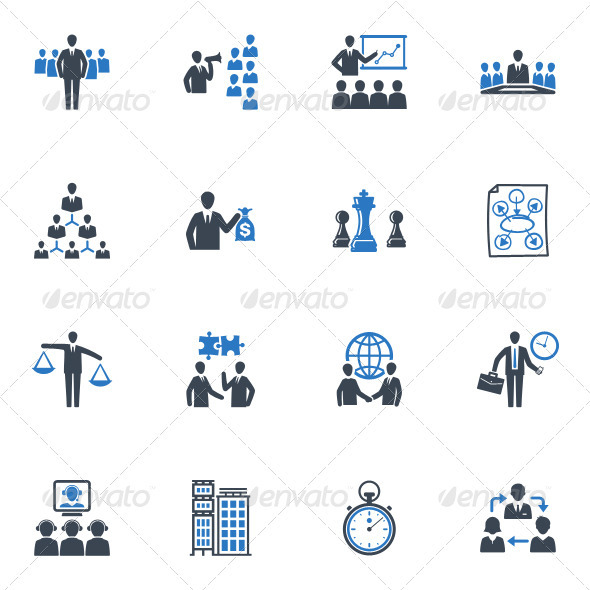 GraphicRiver Management and Business Icons Blue Series 3411351 GraphicRiver Management and Business Icons Blue Series 3411351