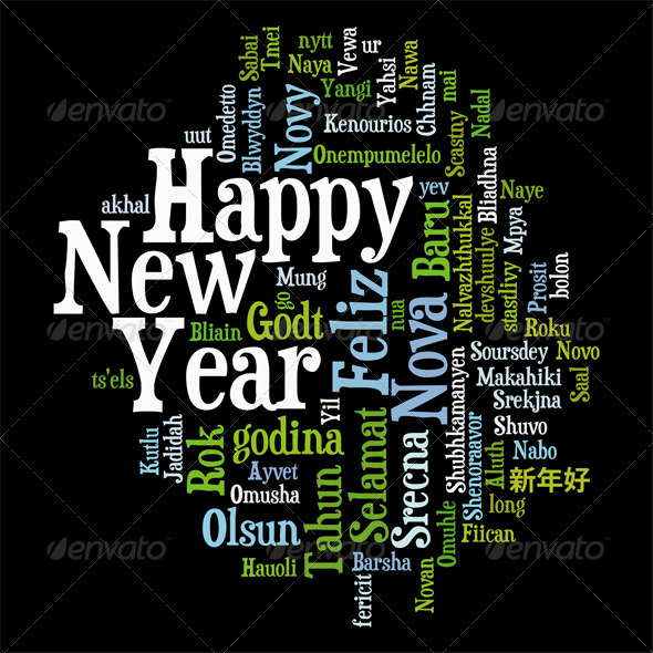 GraphicRiver New Year Tag Cloud 3414964 GraphicRiver New Year Tag Cloud 3414964