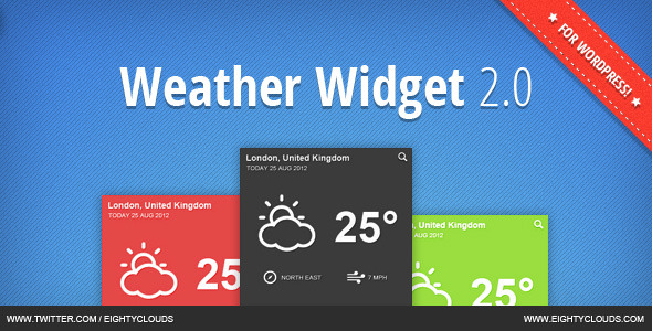 J.B.Weather Widget 2.0 for WordPress