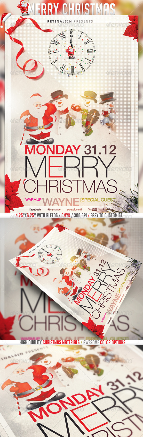 GraphicRiver Merry Christmas Flyer Template 3405666 GraphicRiver Merry Christmas Flyer Template 3405666