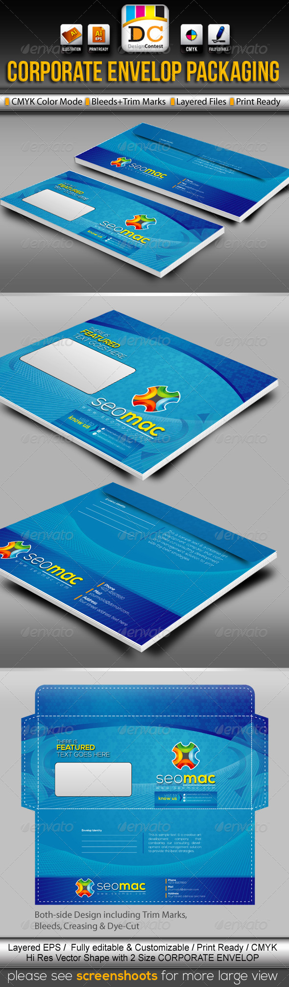 GraphicRiver SeoMac Official Envelop Packaging 3423436 GraphicRiver SeoMac Official Envelop Packaging 3423436