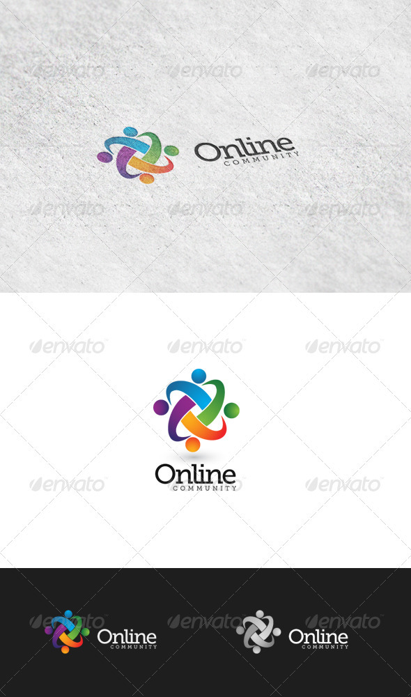 GraphicRiver Online Community 5 Logo Template 3426629 GraphicRiver Online Community 5 Logo Template 3426629