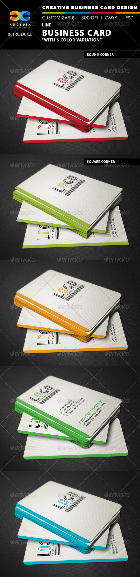 GraphicRiver Line Business Card 3435259 GraphicRiver Line Business Card 3435259