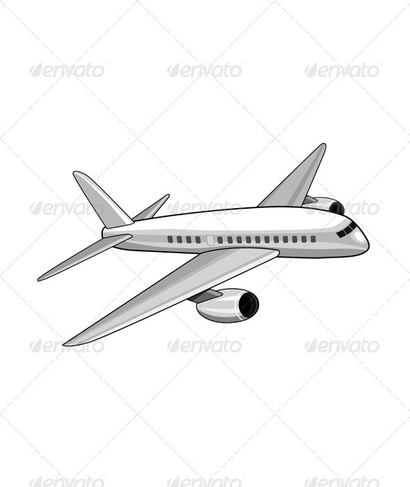 GraphicRiver Commercial Jet Plane Airline Ret 3435469 GraphicRiver Commercial Jet Plane Airline Ret 3435469