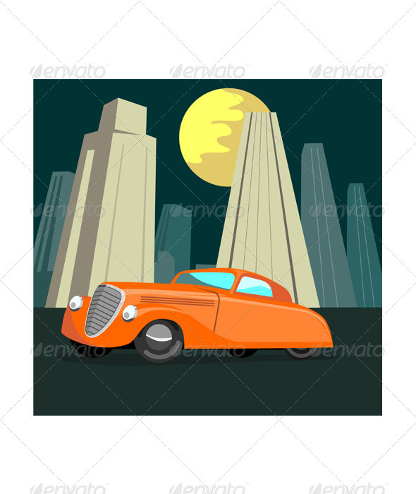 GraphicRiver Vintage Automobile Building Retro 3435477 GraphicRiver Vintage Automobile Building Retro 3435477