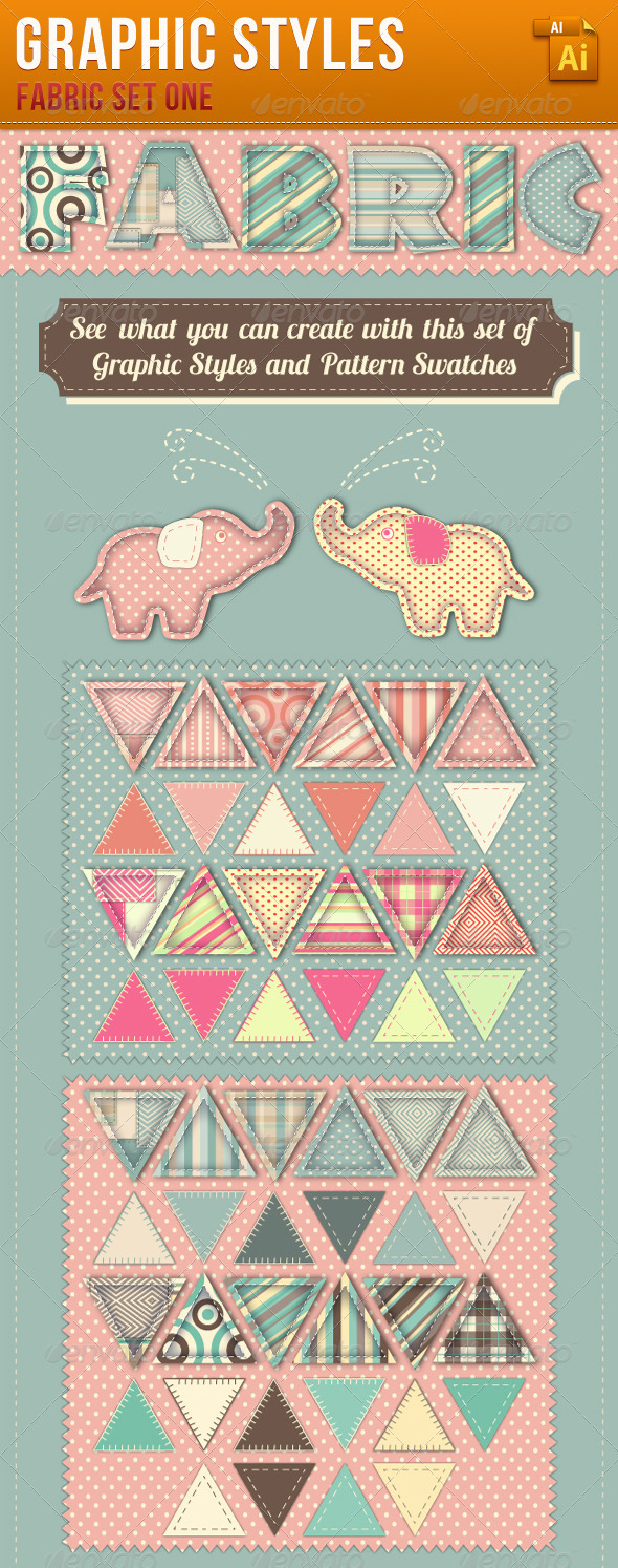 GraphicRiver Fabric Graphic Styles and Patterns 3436211 GraphicRiver Fabric Graphic Styles and Patterns 3436211