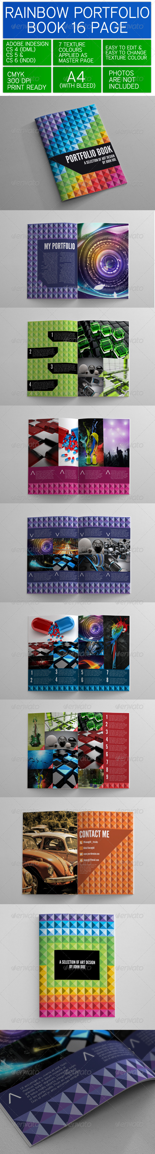 GraphicRiver Rainbow Portfolio Book 3419890 GraphicRiver Rainbow Portfolio Book 3419890