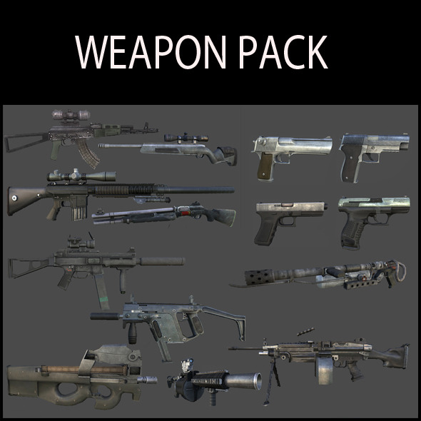 3DOcean Ultimate Weapon Pack 3441502 3DOcean Ultimate Weapon Pack 3441502
