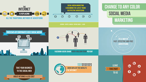 VideoHive Social Media Marketing Intro 3445620 VideoHive Social Media Marketing Intro 3445620