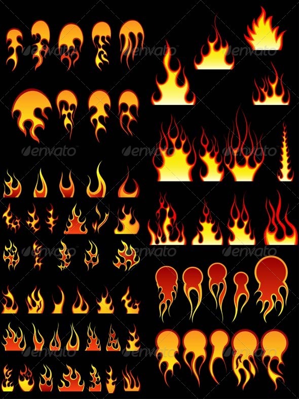 GraphicRiver Fire Icon Set 3451801 GraphicRiver Fire Icon Set 3451801