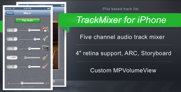 CodeCanyon TrackMixer for iPhone 3458473 CodeCanyon TrackMixer for iPhone 3458473