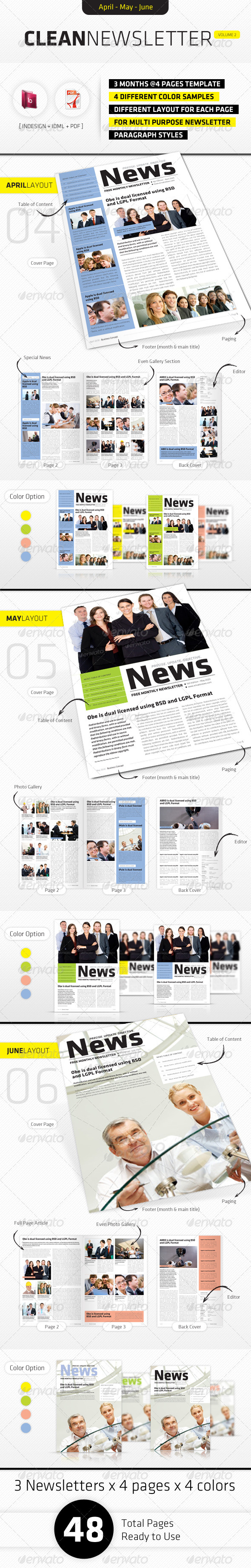 GraphicRiver April June Clean Newsletter V2 3458940 GraphicRiver April June Clean Newsletter V2 3458940