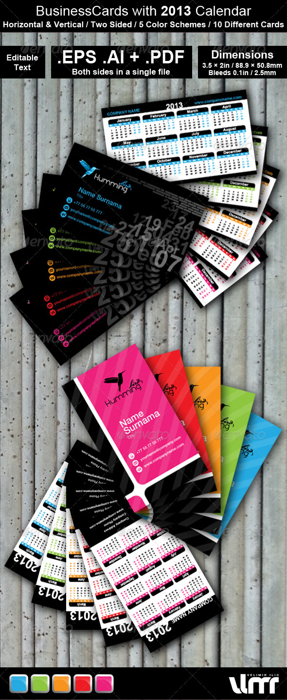 GraphicRiver Calendar and Business Card 3427037 GraphicRiver Calendar and Business Card 3427037