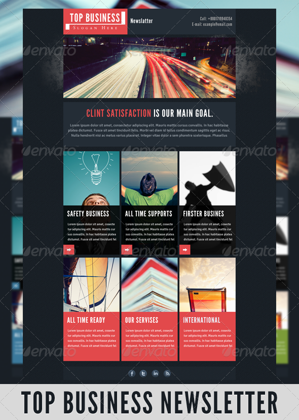 GraphicRiver Top Business Newsletter 3434557 GraphicRiver Top Business Newsletter 3434557