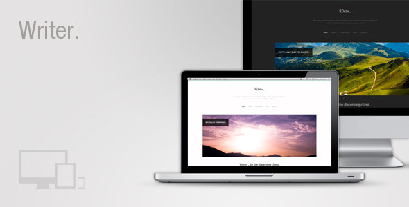 Writer Responsive Wordpress Theme - Portfolio Creative