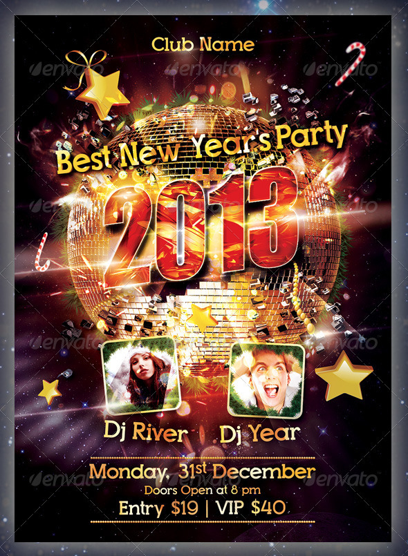 New Year Party Flyer - Events Flyers