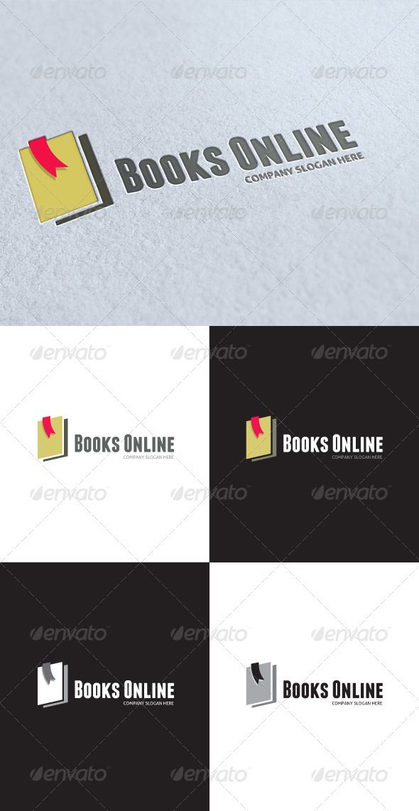 GraphicRiver Books Online Logo 3462816 GraphicRiver Books Online Logo 3462816