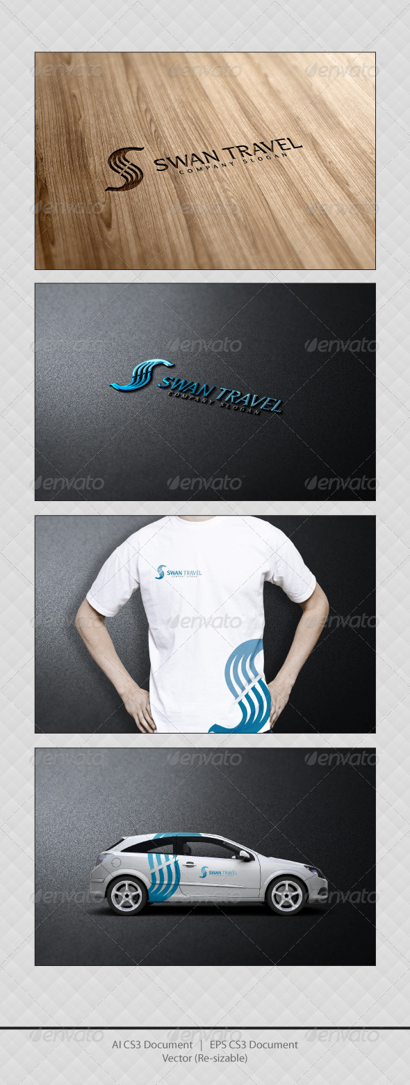 GraphicRiver Swan Travel Logo Templates 3471043 GraphicRiver Swan Travel Logo Templates 3471043