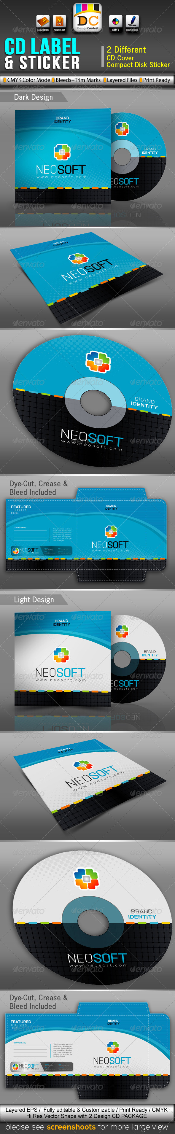 NeoSoft_CD Sleeve/Label & Sticker