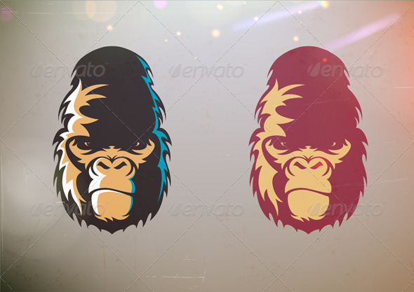 GraphicRiver Gorilla Smirk Face 3479304 GraphicRiver Gorilla Smirk Face 3479304