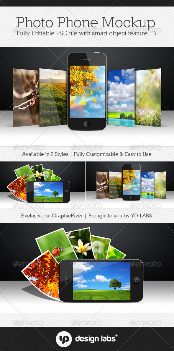 GraphicRiver Photo Phone Mockup 3479398 GraphicRiver Photo Phone Mockup 3479398