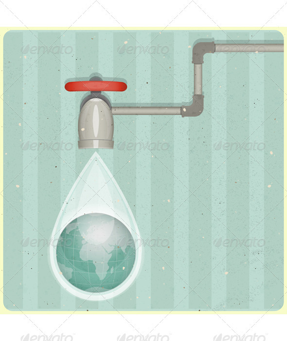 GraphicRiver Eco Water Planet 3480178 GraphicRiver Eco Water Planet 3480178