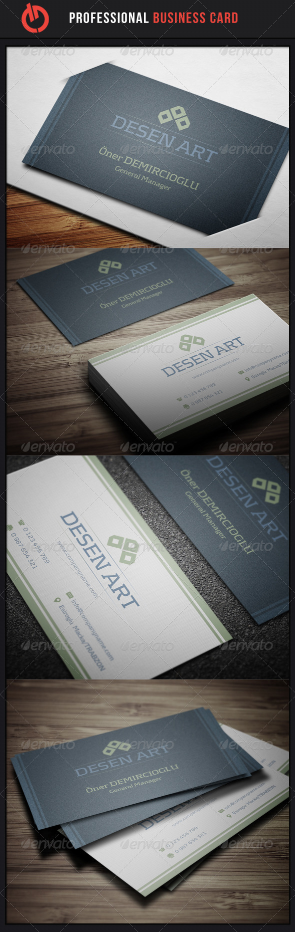 GraphicRiver Professional Business Card 6 3430946 GraphicRiver Professional Business Card 6 3430946