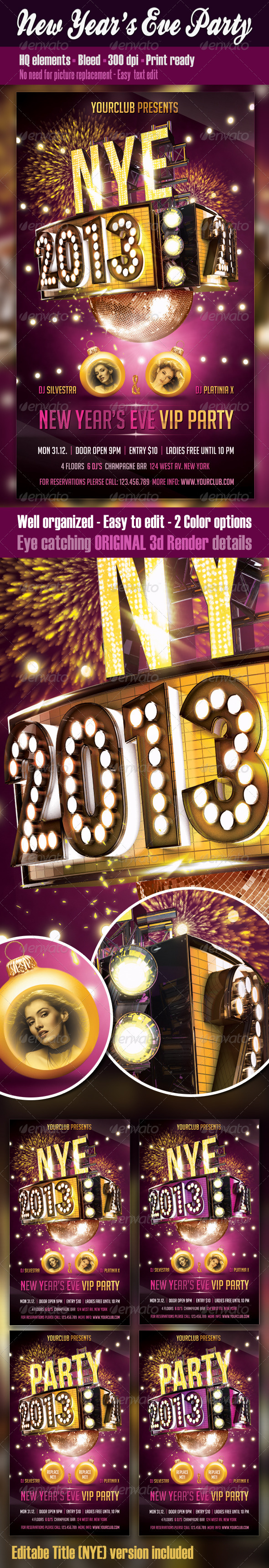 New Years Eve Party Flyer - Clubs & Parties Events