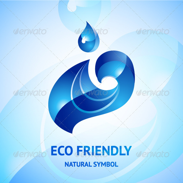 Water Natural Blue Symbol - Nature Conceptual