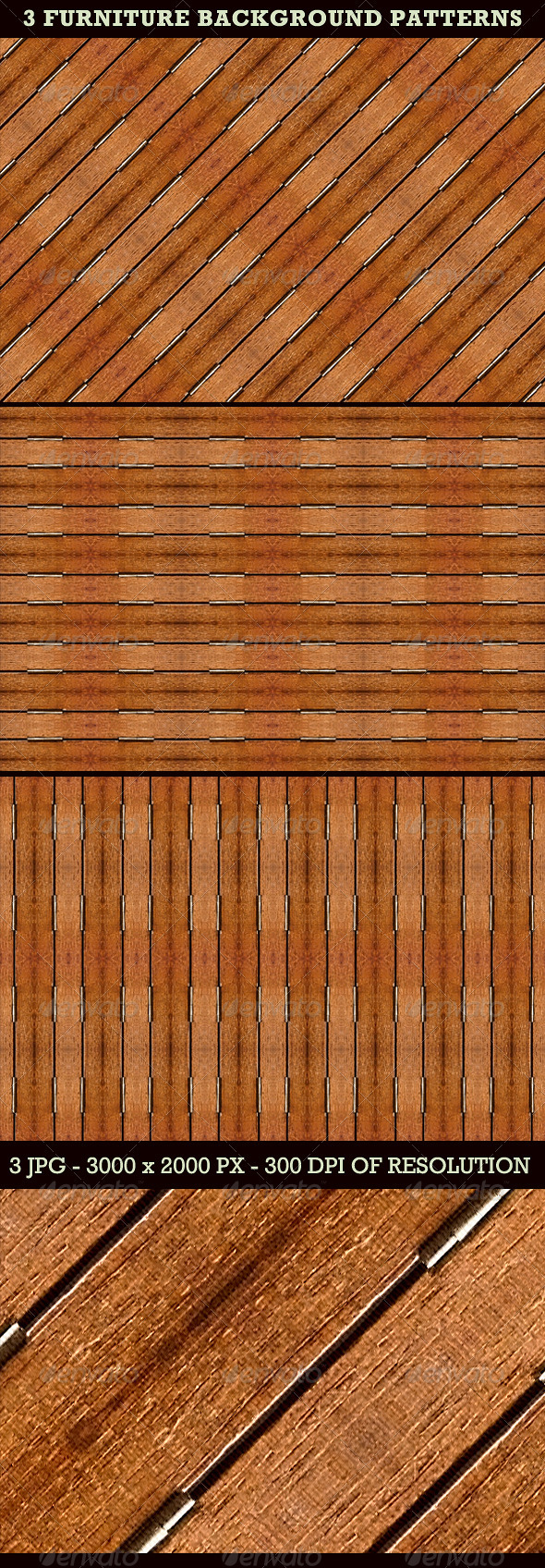 3 Furniture Background Patterns - Miscellaneous Backgrounds