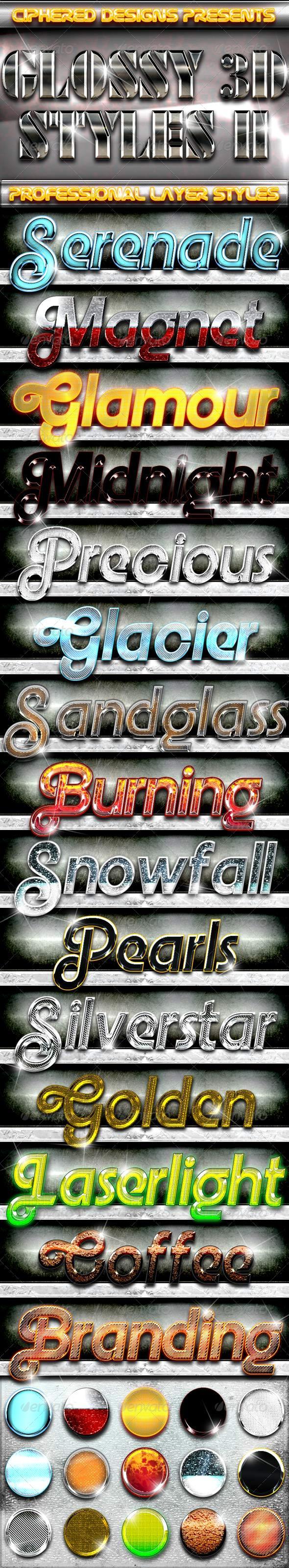 GraphicRiver Glossy 3D Styles II Professional Layer Styles 3467280 GraphicRiver Glossy 3D Styles II Professional Layer Styles 3467280