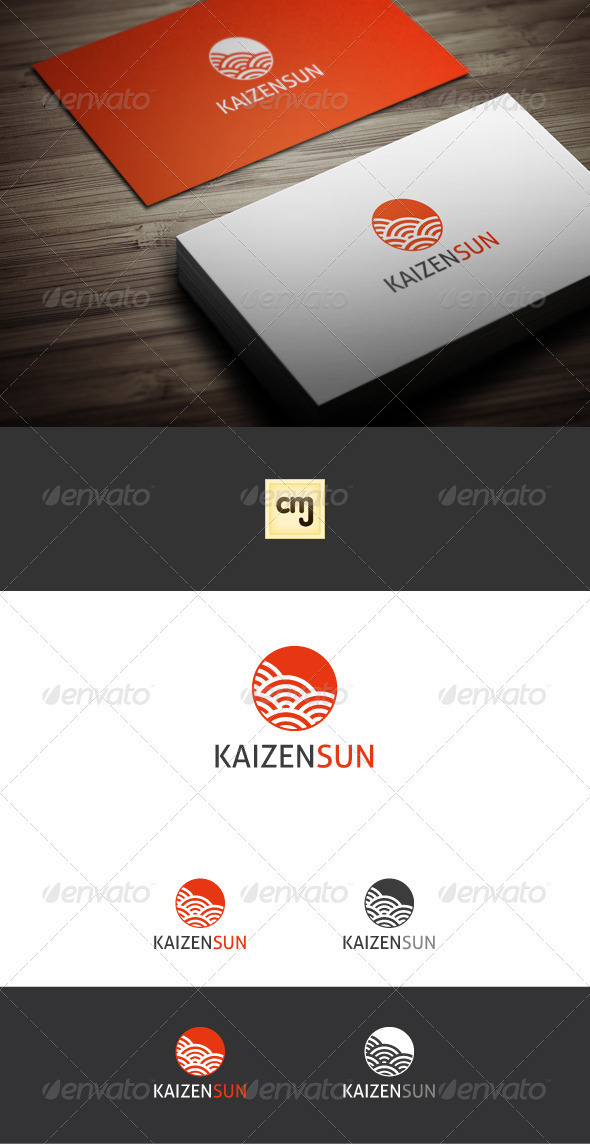 Kaizen Sun Logo Template - Nature Logo Templates