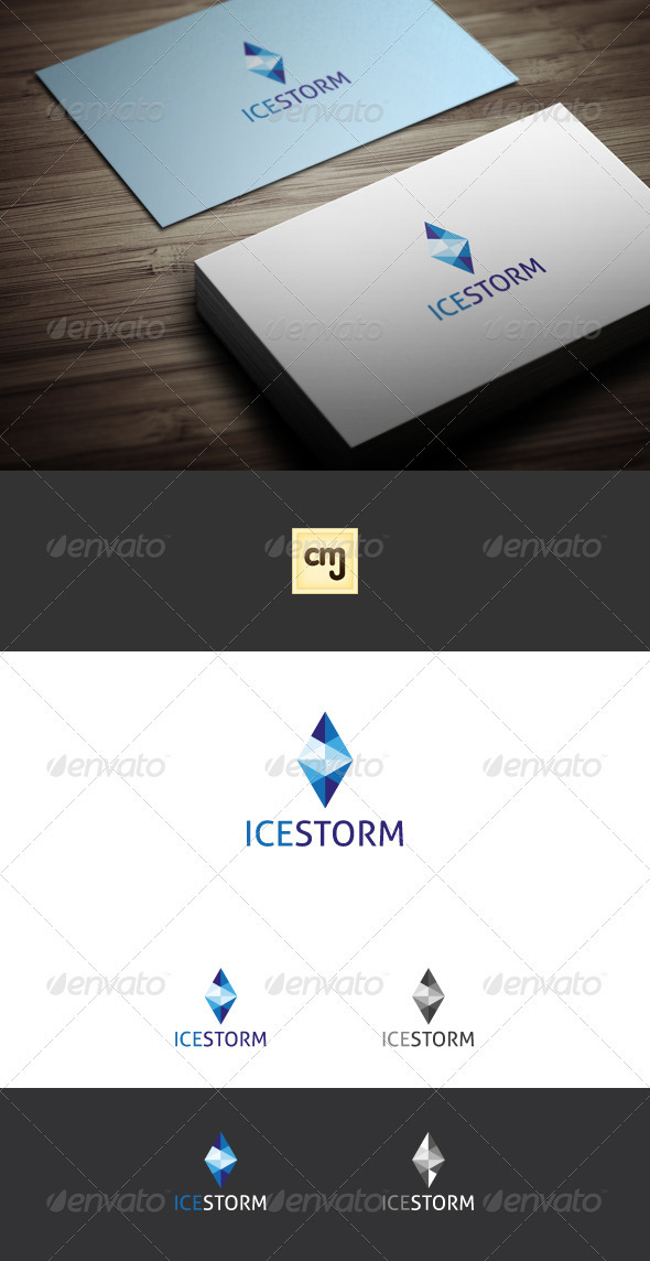 Ice Storm Logo Template - Nature Logo Templates