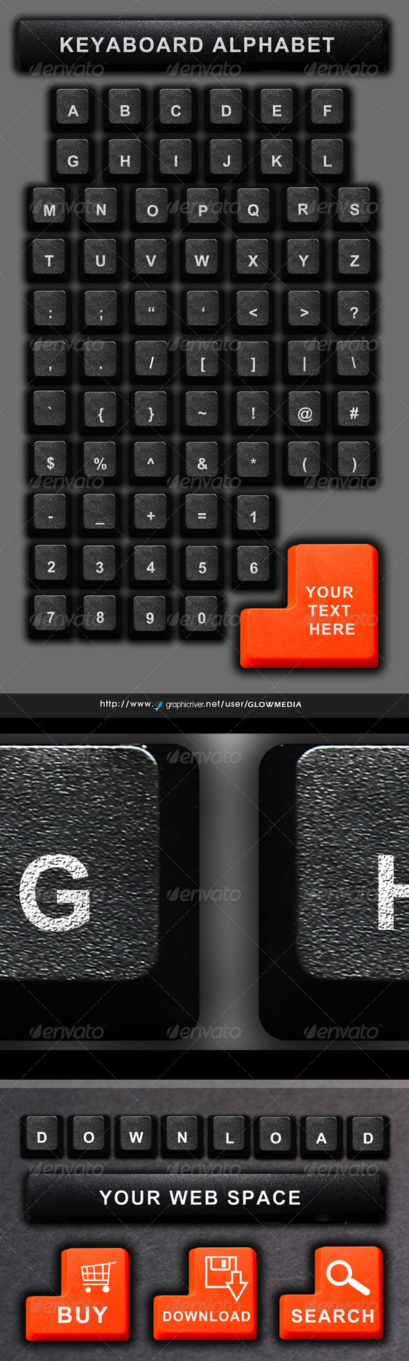 GraphicRiver Computer Keyboard Alphabet 3451504 GraphicRiver Computer Keyboard Alphabet 3451504