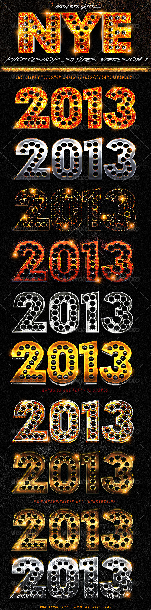 New Year Photoshop Styles - Styles Photoshop