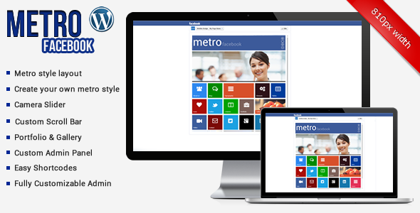 ThemeForest Metro Facebook Timeline Wordpress Template 3485481