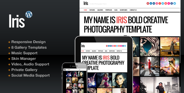 ThemeForest Iris Bold Photography Portfolio Theme 3488459