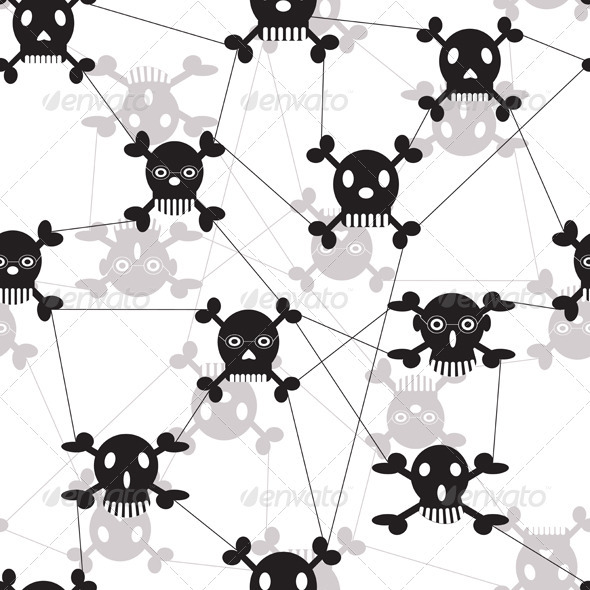 GraphicRiver Network With Skulls And Crossbones 3510166 GraphicRiver Network With Skulls And Crossbones 3510166