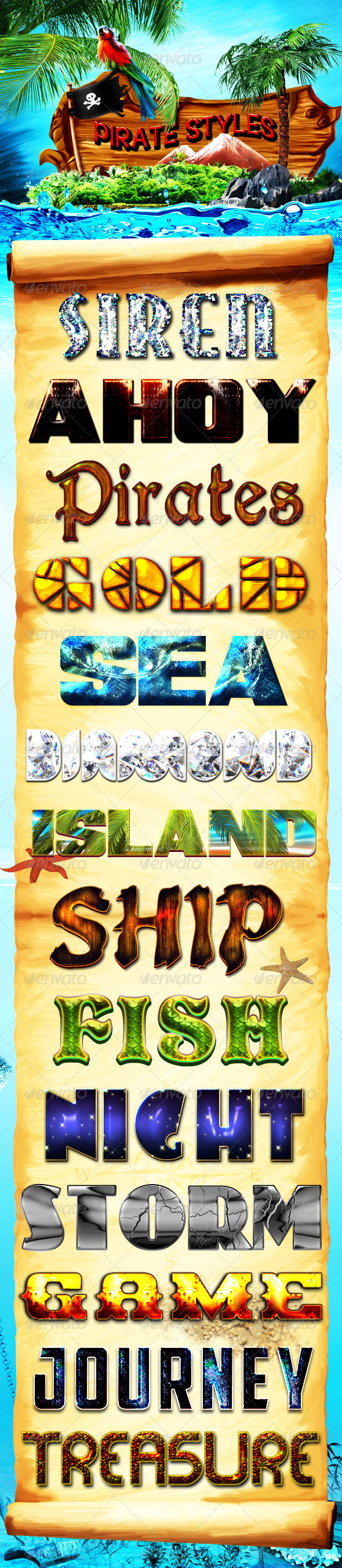 Pirate Styles - Text Effects Styles