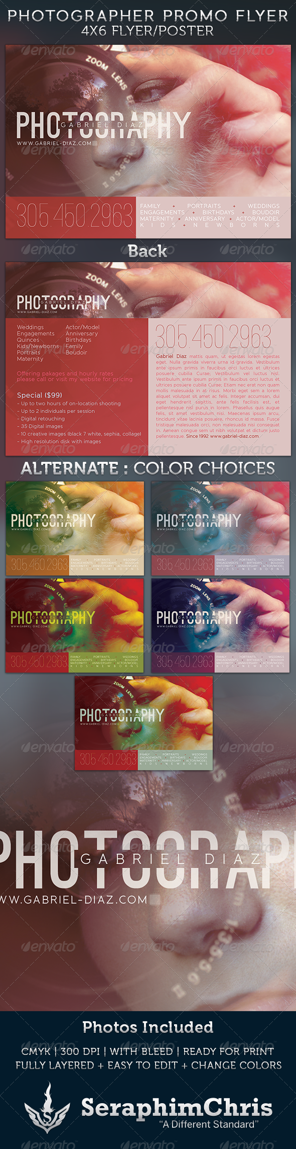 Photographer Promotional Flyer Template - Corporate Flyers