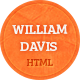 William Davis vCard - Responsive HTML5 Template - ThemeForest Item for Sale