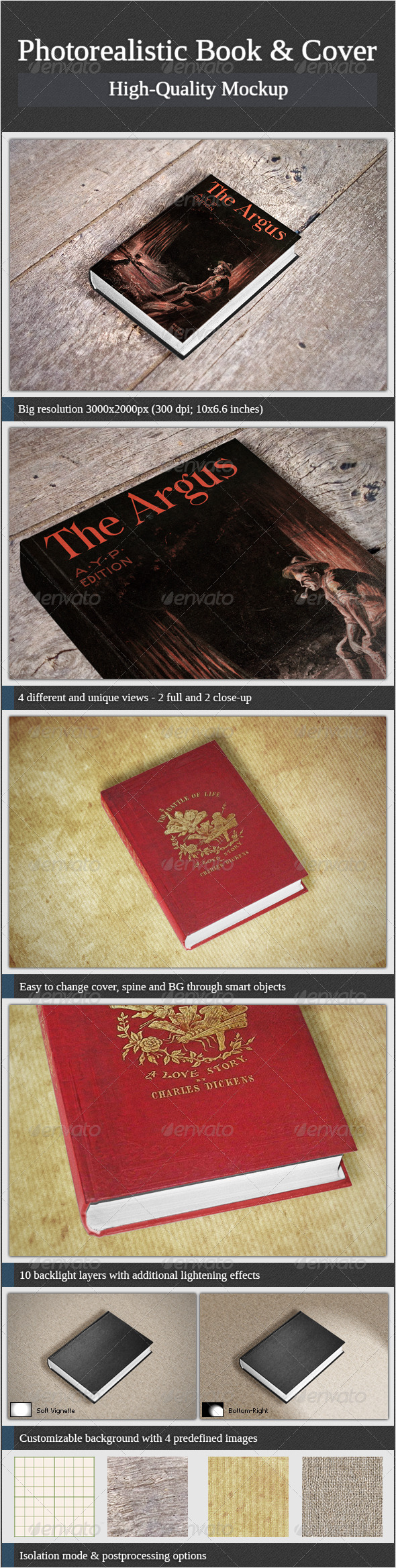 GraphicRiver Photorealistic Book and Cover 3517627 GraphicRiver Photorealistic Book and Cover 3517627