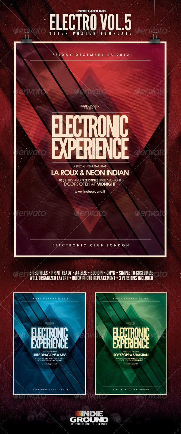 Electro Flyer/Poster Vol. 5 - Events Flyers