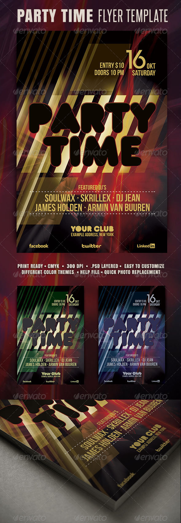 Party Time Flyer - Clubs & Parties Events