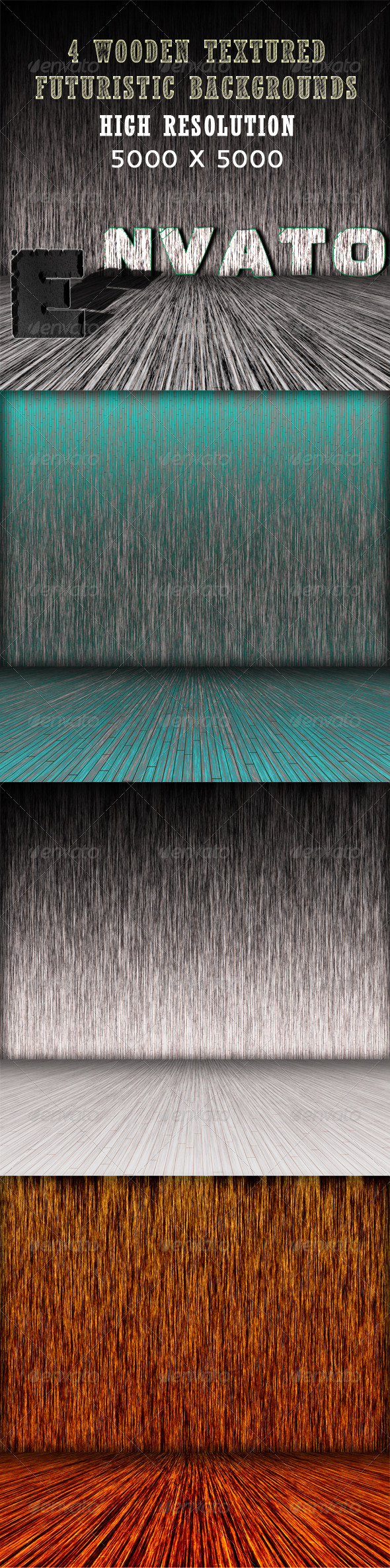 GraphicRiver Set of 4 Dark Textured Room Backgrounds 3522309 GraphicRiver Set of 4 Dark Textured Room Backgrounds 3522309